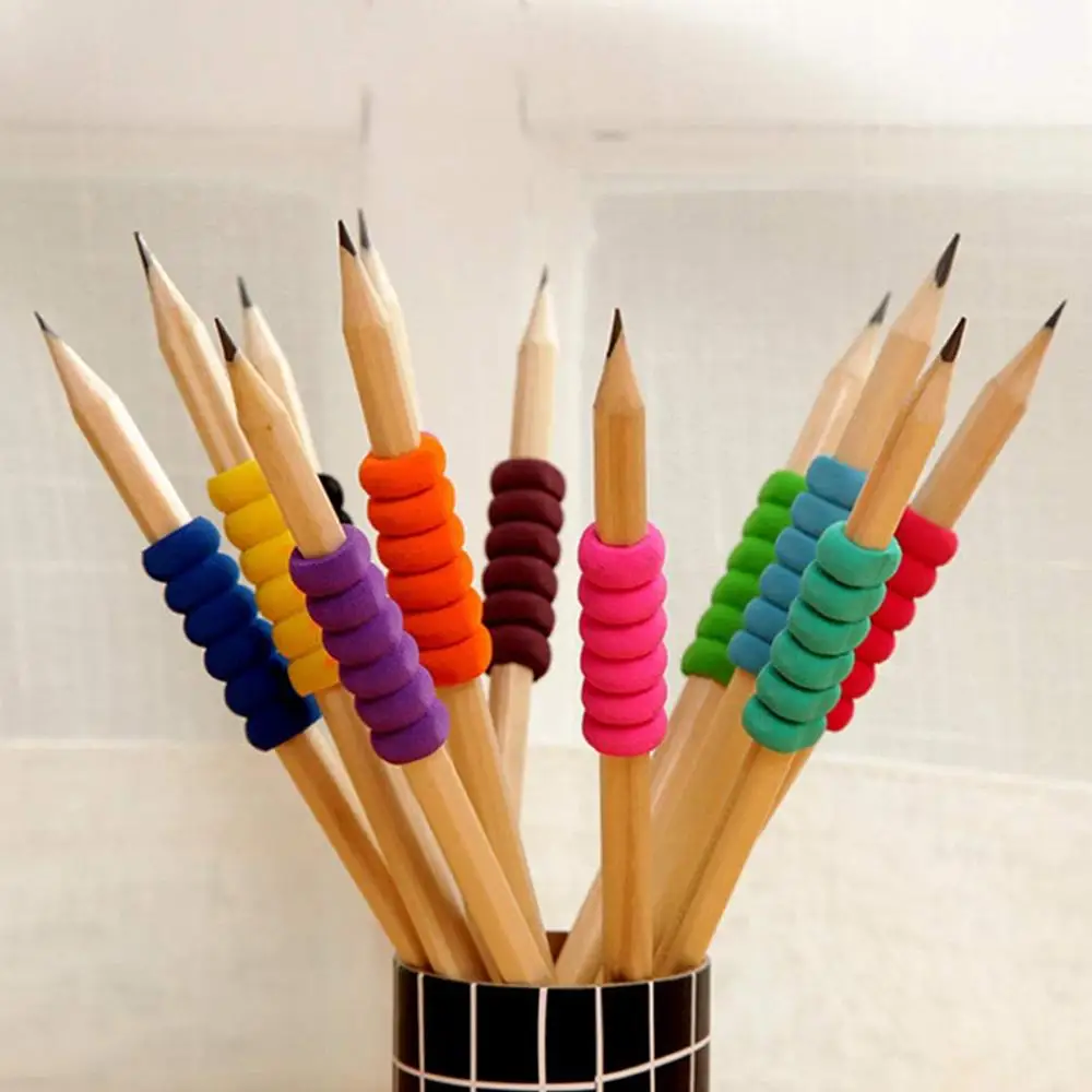 Пенопластовые карандаши 11 колец пенал мягкая пена для детей почерк разные