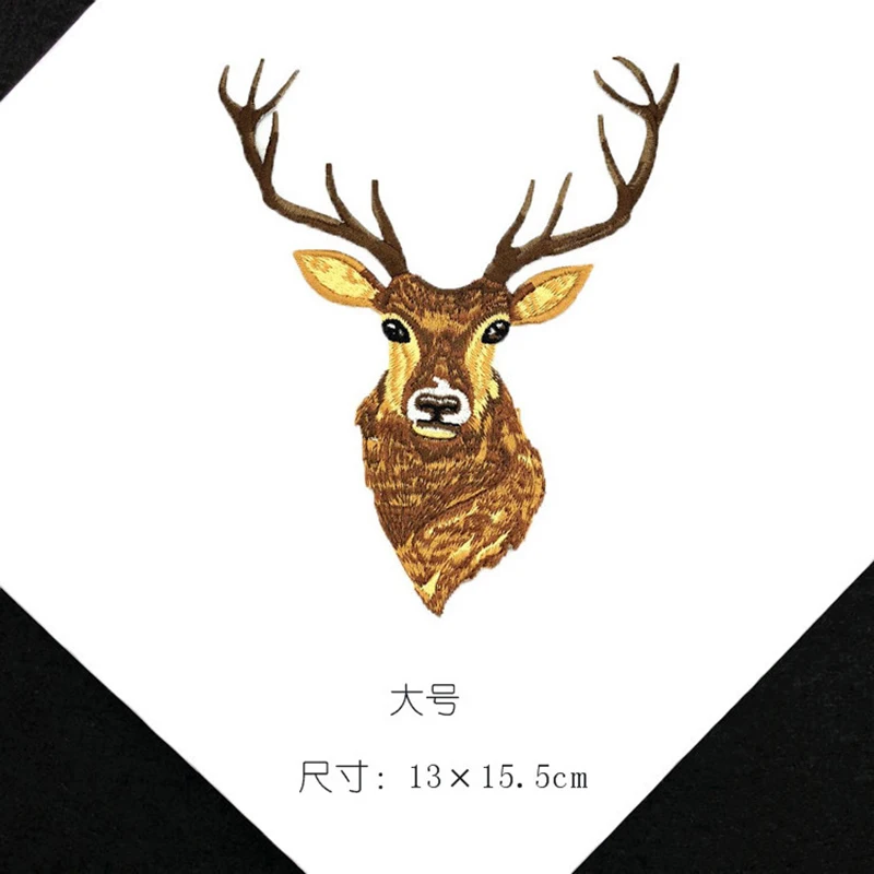 1 шт. патч с вышивкой оленя для одежды утюгом аппликация сделай сам аксессуары