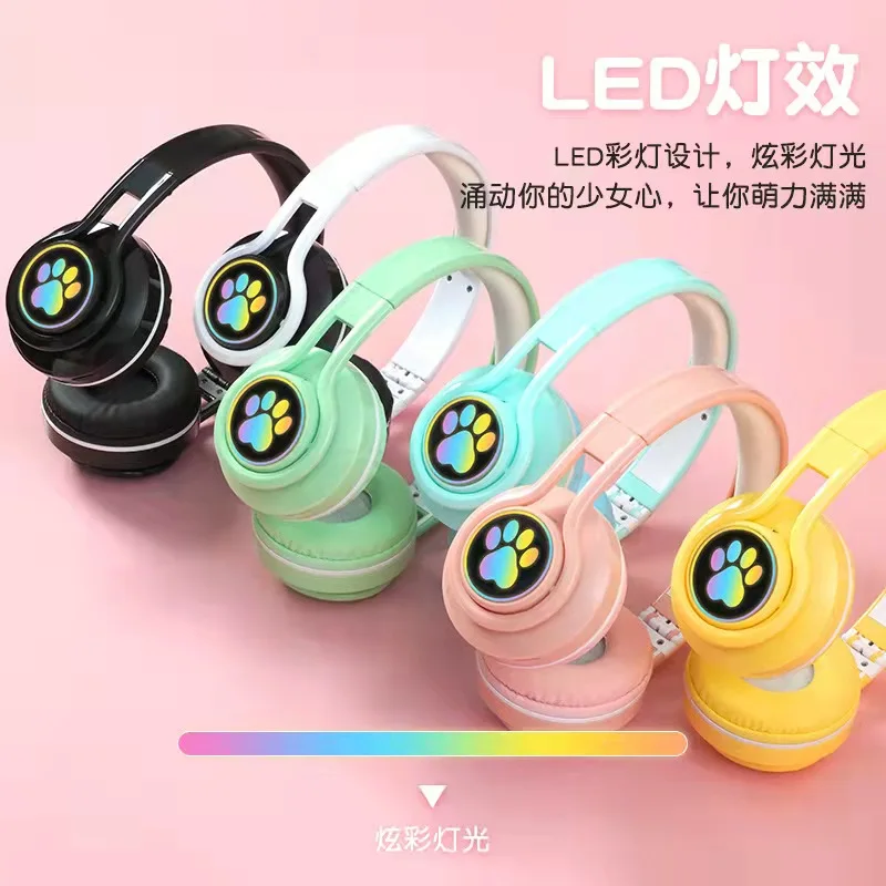 

Новая Складная цветная светящаяся Беспроводная гарнитура Bluetooth 5,0 HY5506