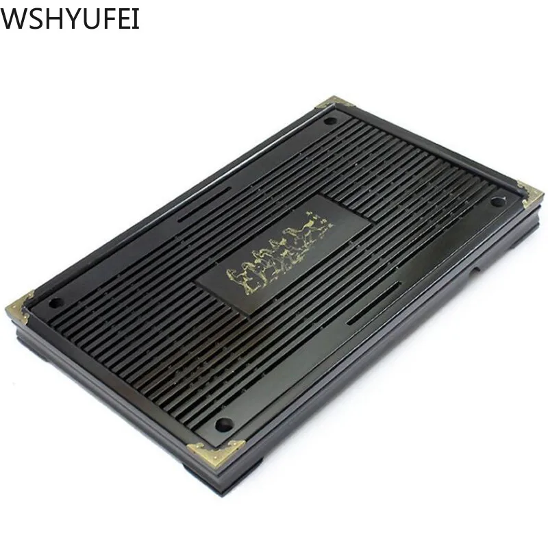 Чайный поднос из массива дерева дренажный для хранения воды чайный набор столик