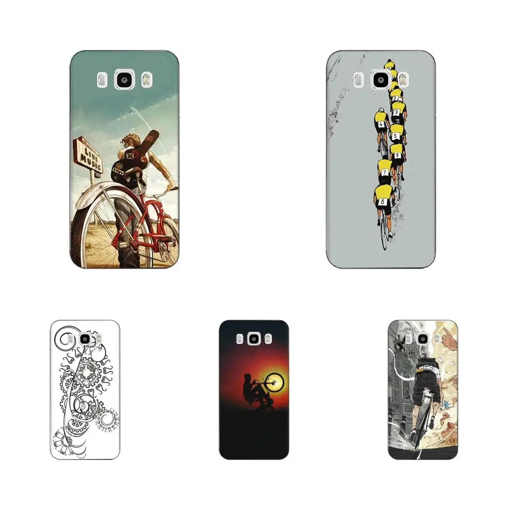 Велосипед Cyclin комикс мягкий чехол для Galaxy J1 J2 J3 J330 J4 J5 J6 J7 J730 J8 2015 2016 2017 mini Pro |