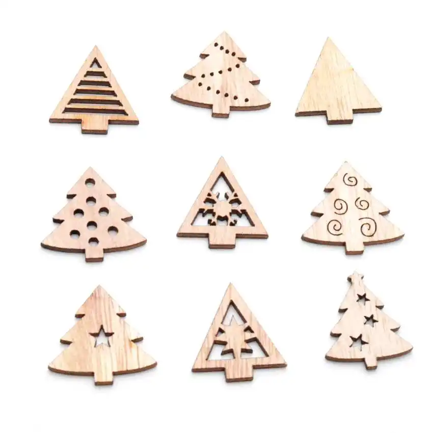 Лучшее качество 25 шт деревянные украшения для скрапбукинга смешанные
