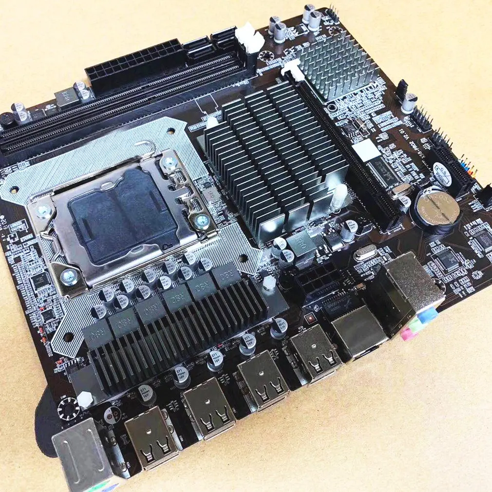 Материнская плата X58PRO2 1366 контактный настольный компьютер Поддержка ECC памяти