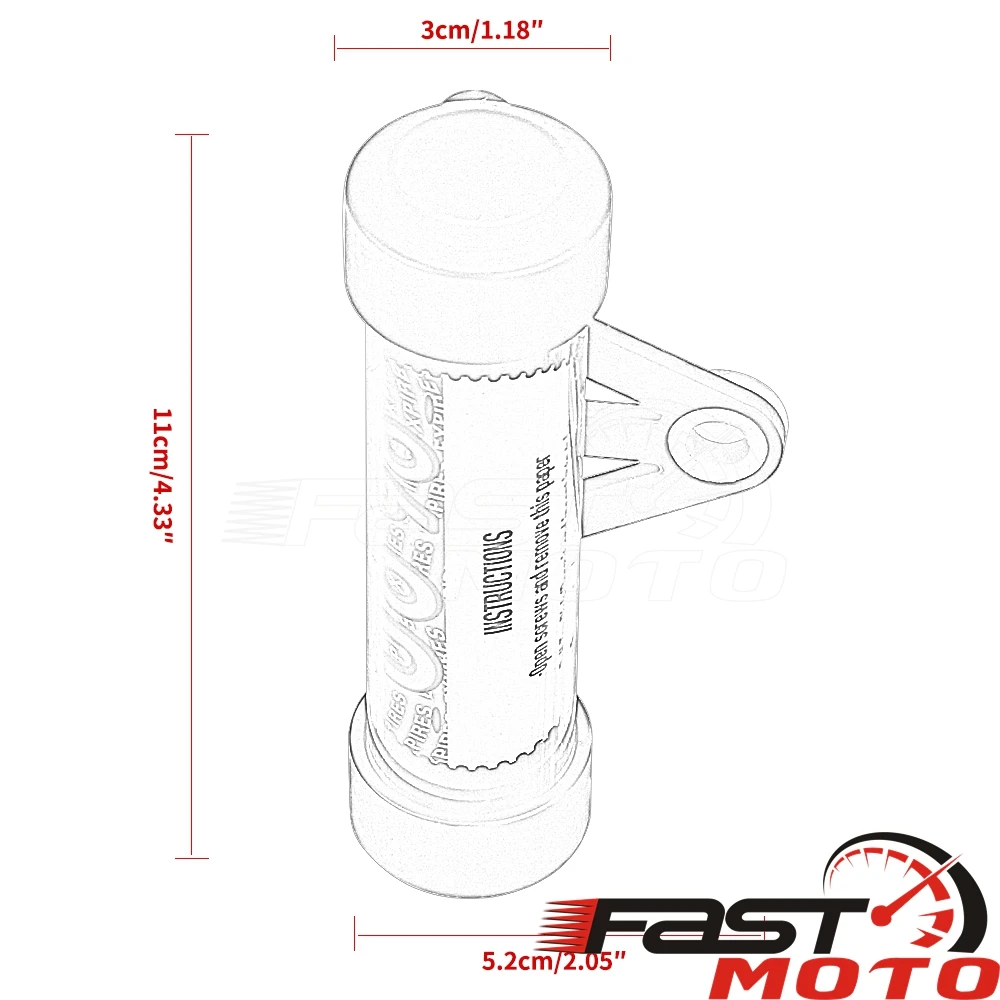 Универсальная мотоциклетная цилиндрическая трубка для диска черного