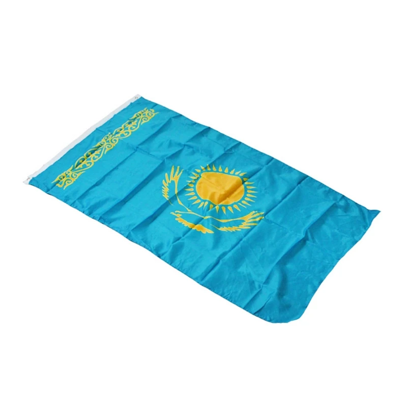 

90*150cm Kazakhstan Flag Hanging Banner Office Activity Parade Home Decoration