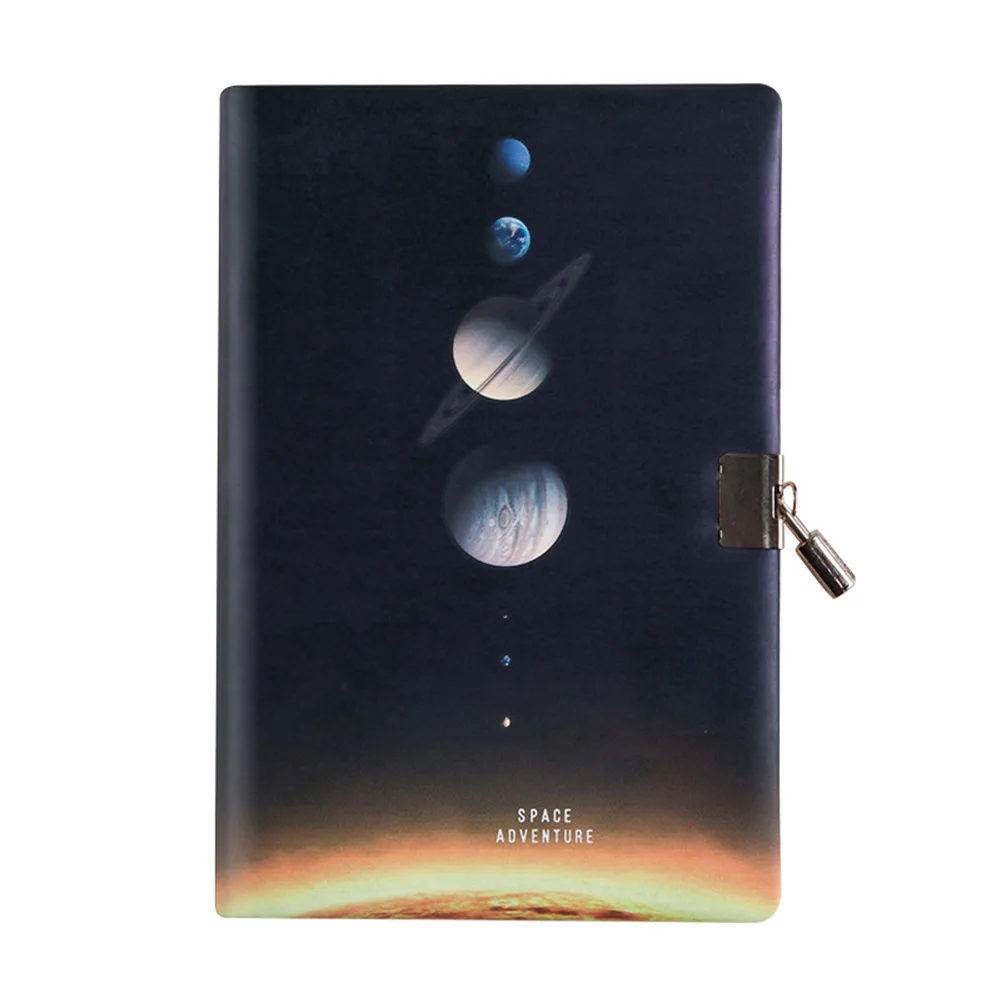 A5 ленточная Закладка студентов дневник Тетрадь с Lock твёрдая обложка для дневника