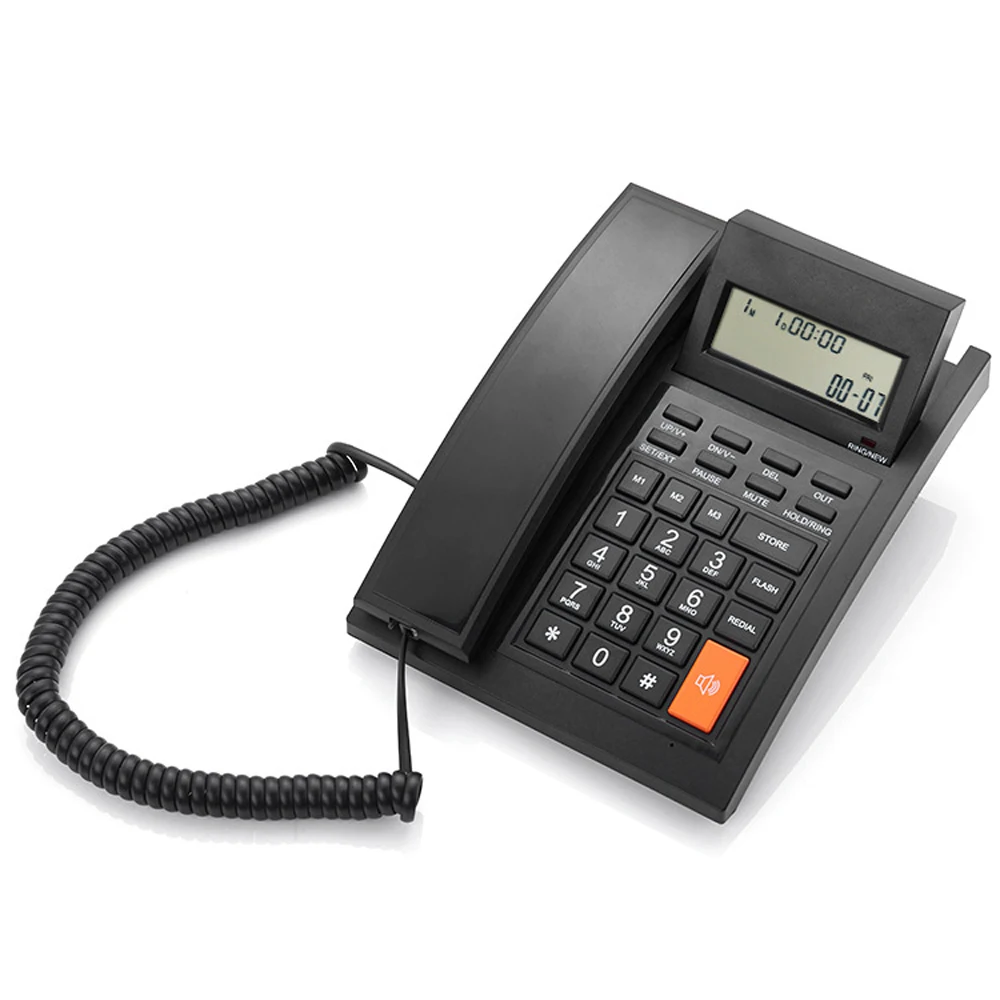 

FSK/DTMF Caller ID Wired Telephone Corded Phone Desk Put Landline Fashion Extension Telephone for Display Home office Hotel