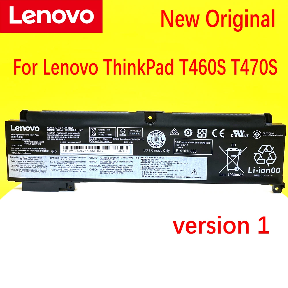 new original lenovo thinkpad t460s t470s series 00hw022 00hw023 sb10f46460 laptop battery 00hw025 00hw024 notebook free global shipping
