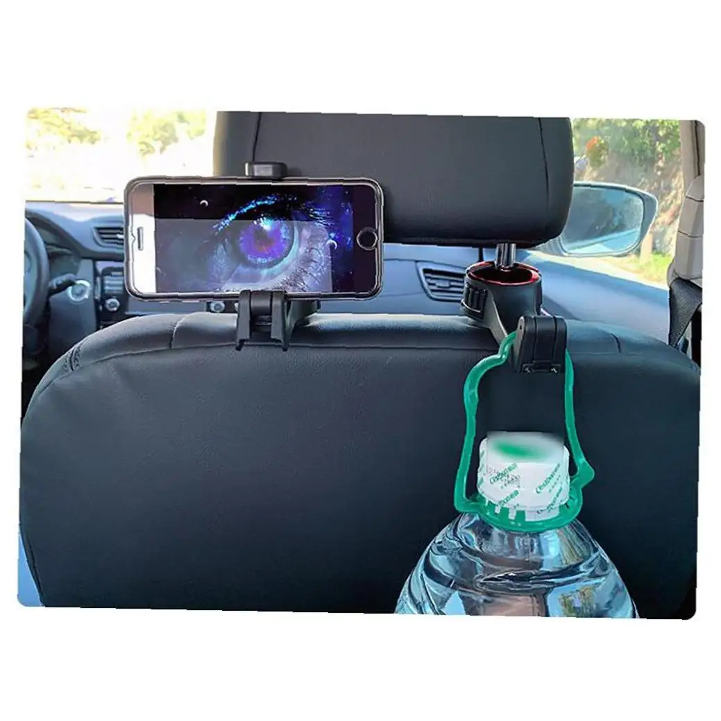 2 в 1 Авто Вешалка на подголовник заднего сиденья крючки автомобильный крючок с