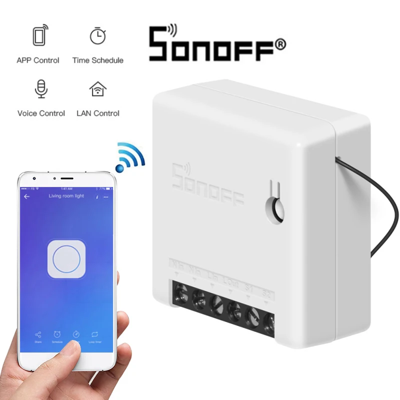 10/5/4/Redmi 2/1 шт. Itead Sonoff Мини DIY умный переключатель умный дом пульт дистанционного управления Управление переключатель Wi-Fi Smart Панель работать с Alexa Google Home