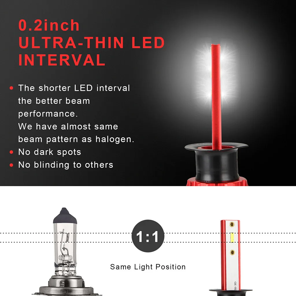 Автомобильный светодиодный светильник на голову разъем H1 новый автомобильный 50