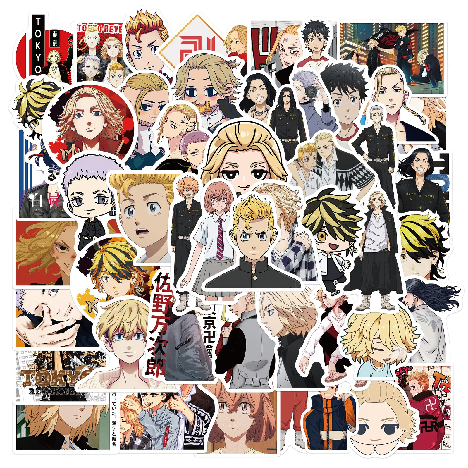 

10/50 Pcs Cartoon Anime Tokyo Revengers Graffiti Stickers for Kid Sticker Decals Toy Helmet Motorcycle Phone Case Luggage Laptop
