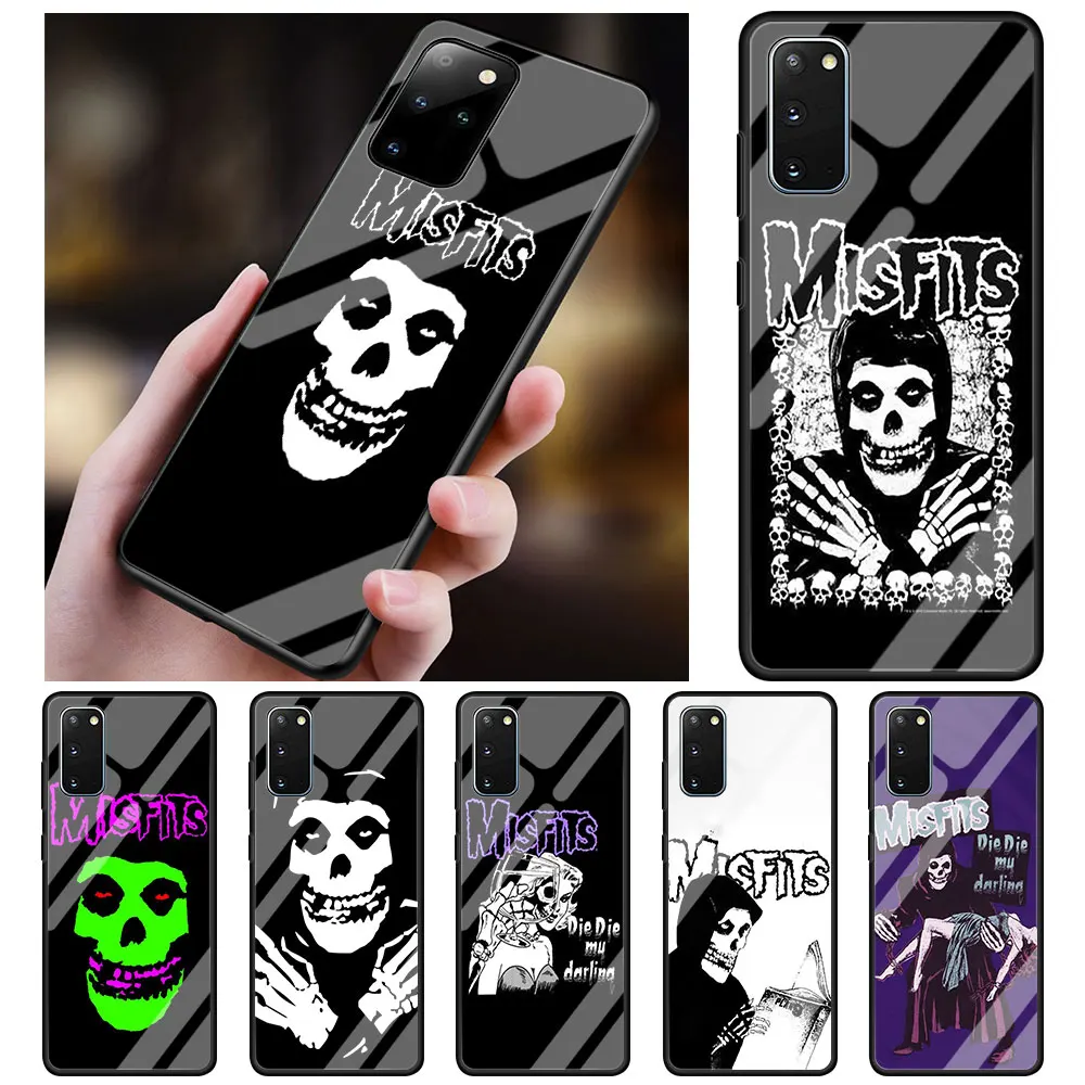 

The Misfits Glenn Danzig Glass Phone Case for Samsung Galaxy S21 S20 FE Note 10 Lite S10 S9 S8 Plus 20 Ultra 9 S10e Cover