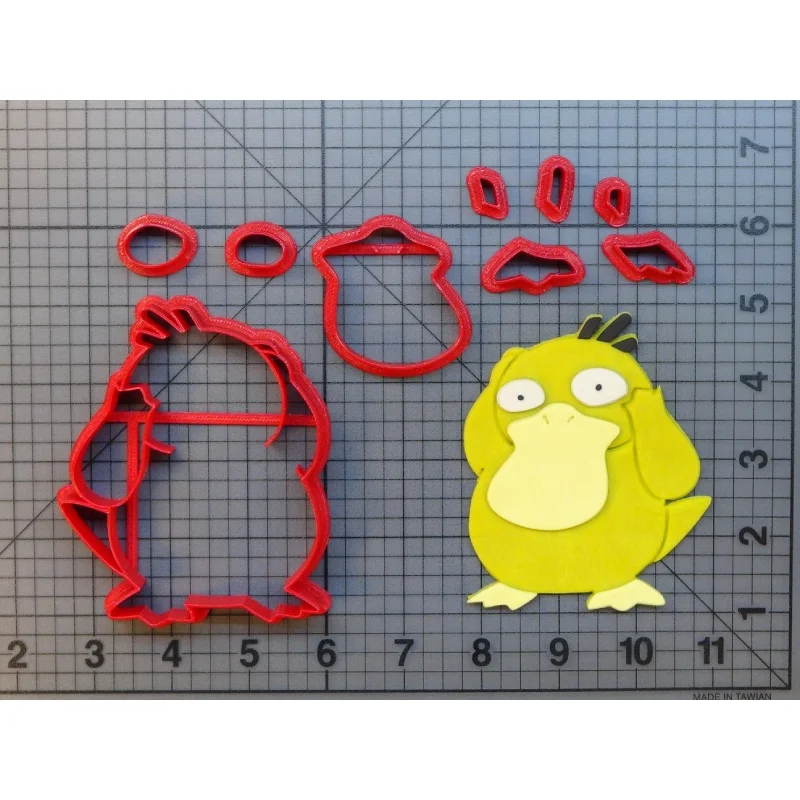 N8731 Psyduck 3inch Воздушный японский аниме Покемон 3D печатных PLA пластик помадка торт Топ украшения формы - Цвет: N8731 Psyduck 3inch