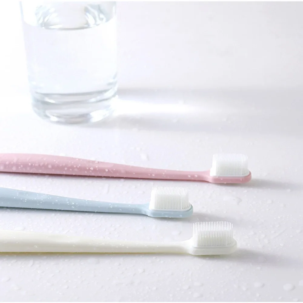 

3pcs/set Soft Toothbrush Adult Silicone Nano Brush Oral Care Nano-aPortable Travel Eco-friendly Brush Tooth Care Oral Hygiene