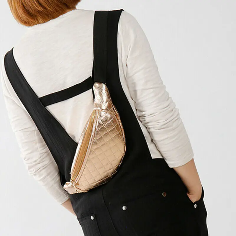 

Stylish Womens Waist Bag Fanny Pack PU Leather Bag Belt Purse Small Purse Phone Pouch