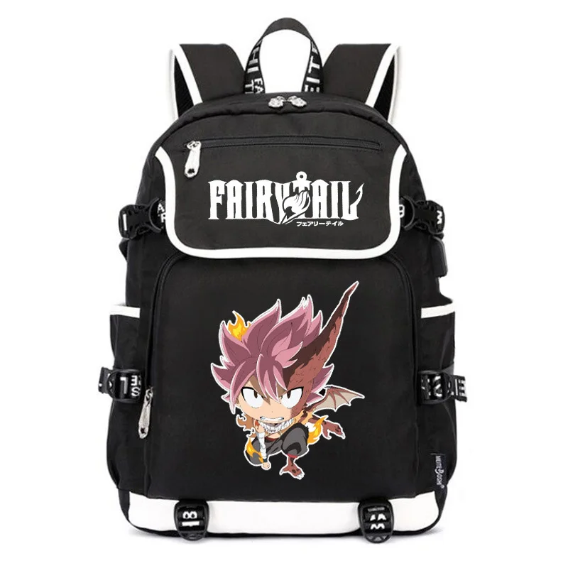 Женский дорожный рюкзак FAIRY TAIL с изображением счастливого кота из мультфильма