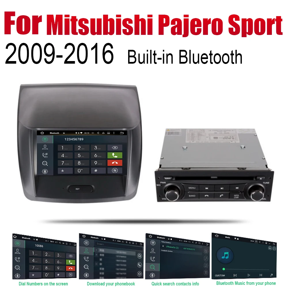 Для Mitsubishi Pajero Montero Sport 2009 2010 2011 2012 2013 автомобиля Android мультимедиа Системы Экран WI-FI DVD