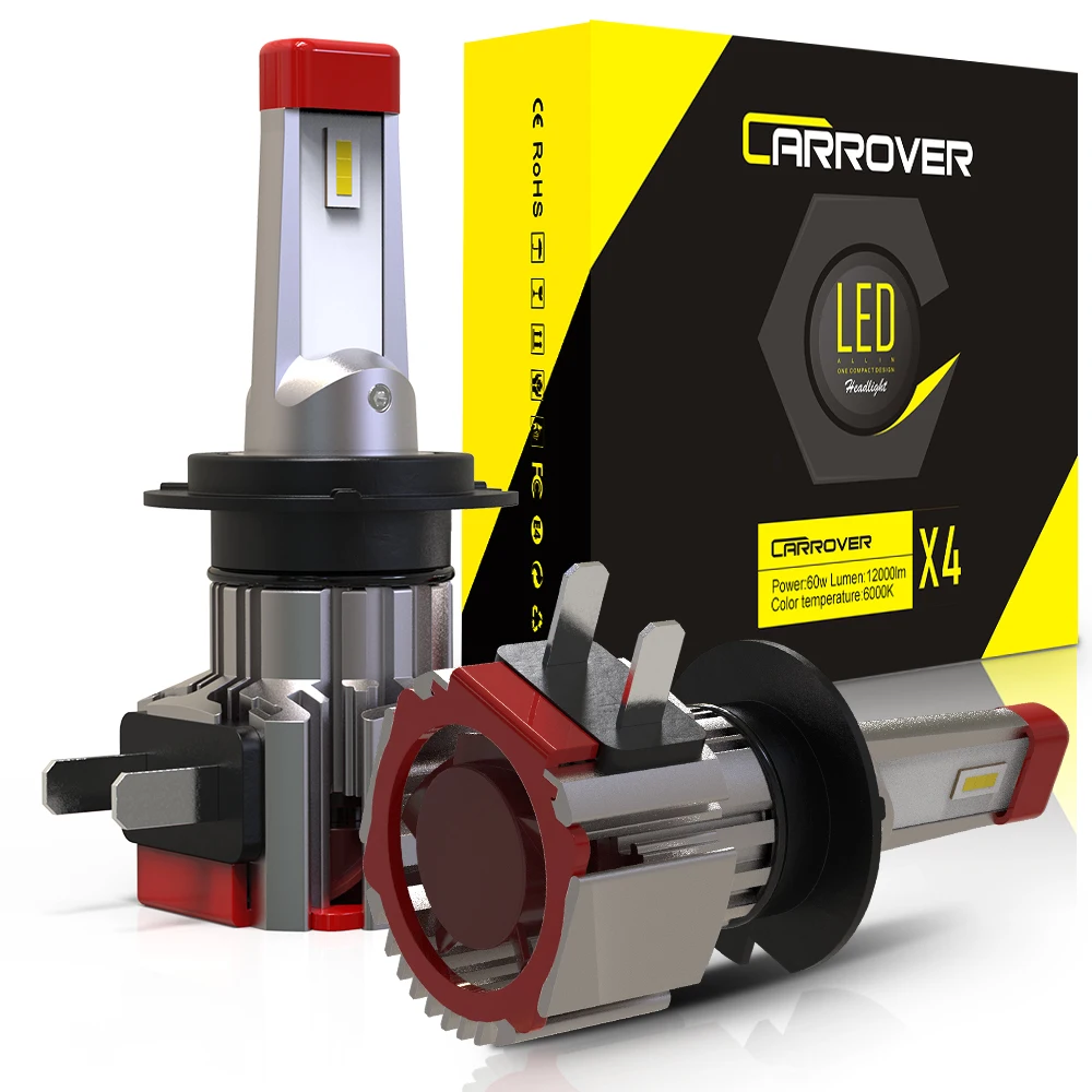 Автомобильный головной светильник H7 светодиодный супер яркий 60 Вт H1 HB3 9005 9006 HB4