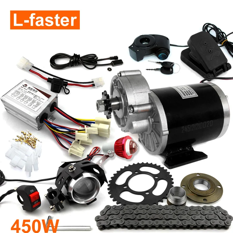24V36V48V 450W Электрический тяжелый грузовой тележки мотор комплект с педалью