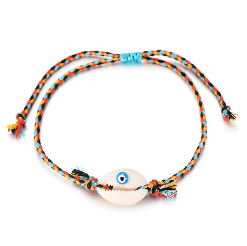 Богемные многоцветные браслеты из заплетенной кожи и для женщин мужчин ручная