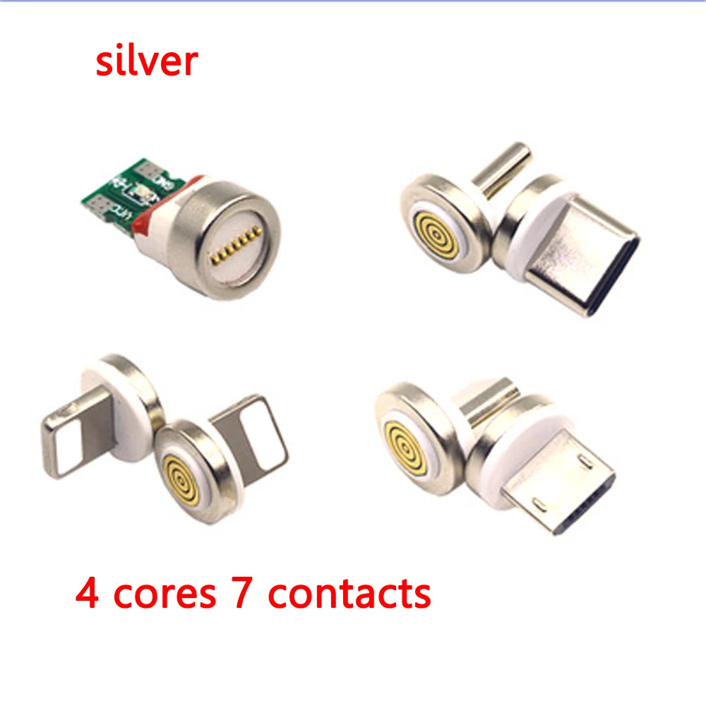 

Converter Charging Cable Adapter For Mobile Phone 360 Degree Rotation Magnetic Tips Replacement Parts Easy Operate Durable