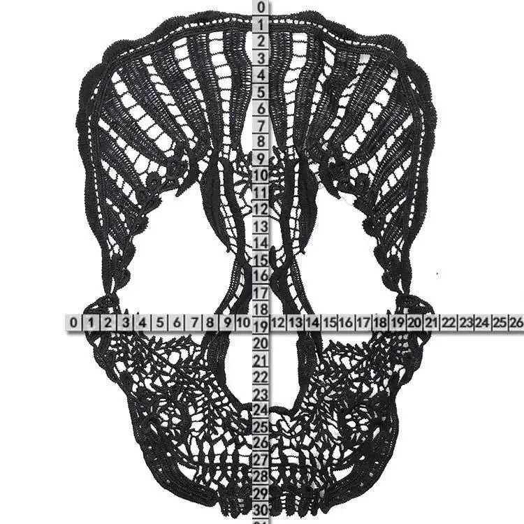 С вышивкой с круглой горловиной для творчества искусственные Съемная воротники