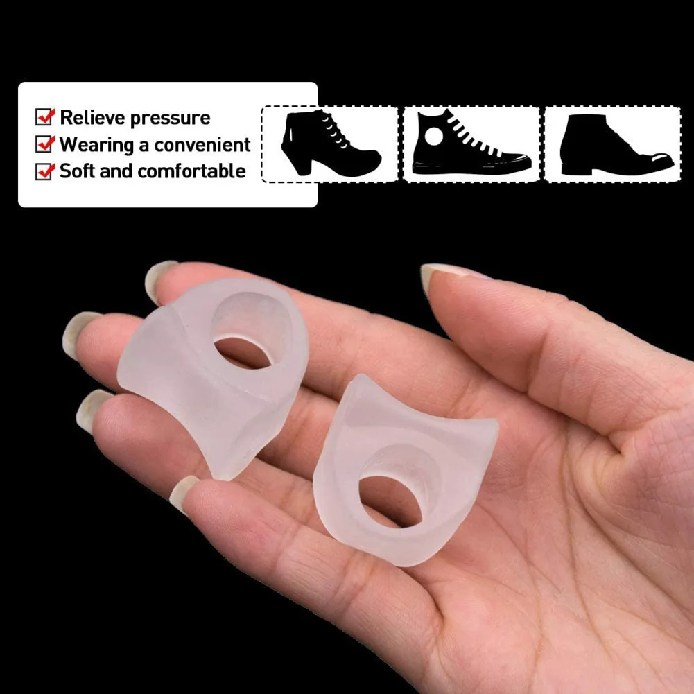 

4pcs Toe Separator Insoles Ring Separation Hallux Valgus Correction Pad Foot Care Orthopedic Foot Toe Hallux Valgus Correct
