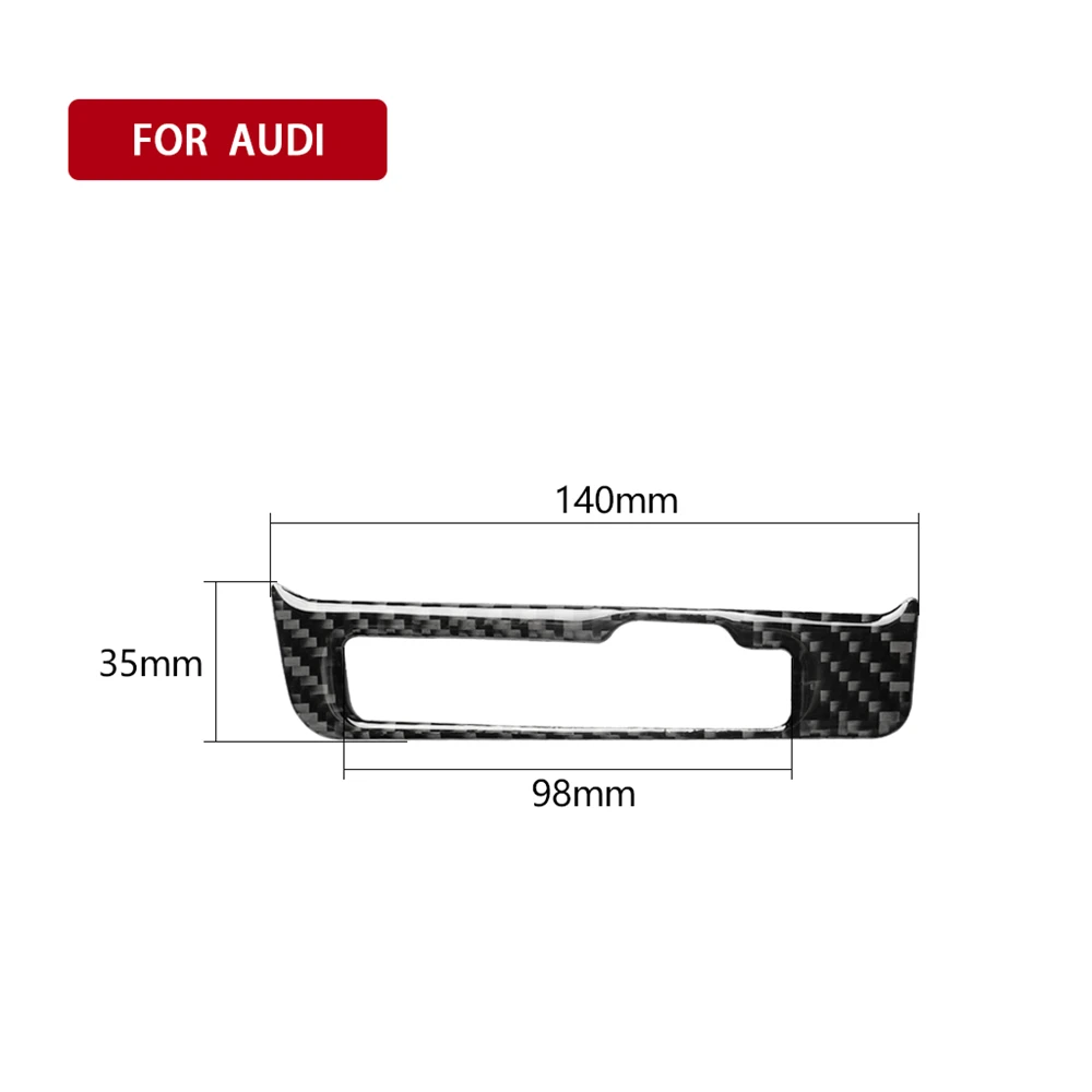 

Carbon Fiber Interior Decoration Decal Gear Shift Frame Cover Frame Cover Trim For Audi A4 A5 Q5 B8 8R 2008-2017 Car Stickers