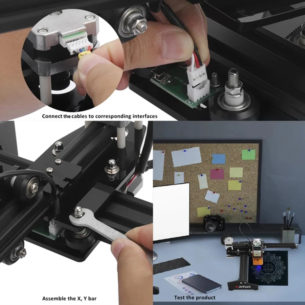 Ortur Laser Master LU2-4 New FAC Laser Fixed- Focus Module CNC Laser Engraving Cutting Machine Lightburn,laserGRBL Control