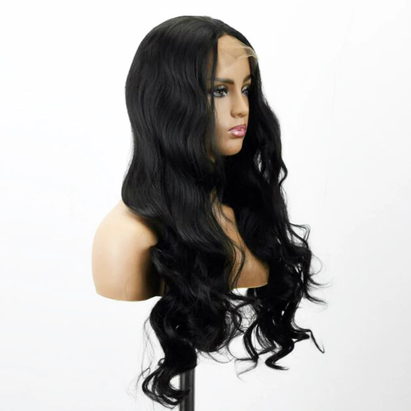 

CHARMING Long Hair Wavy Wigs Heat Resistant Synthetic Wig Ombre Grey/Blonde/Black Daily/Party/Cosplay Natural Fiber Hair Women