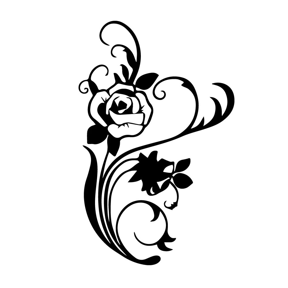 

Car Stickers Beautiful Flower Cover Scratches Waterproof Sun Protection Motorcycle Decoration PVC,15cm*15cm