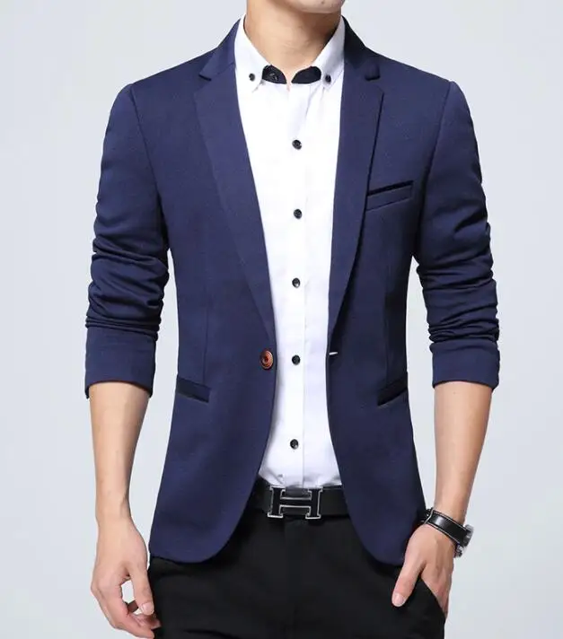 Мужской Блейзер повседневные Костюмы приталенные блейзеры высокого качества