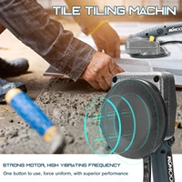 10 150hz tile tiling machine wall floor tiles laying vibrating tool w 100100mm suction cup suitable for laying 0 6 1 2m tiles