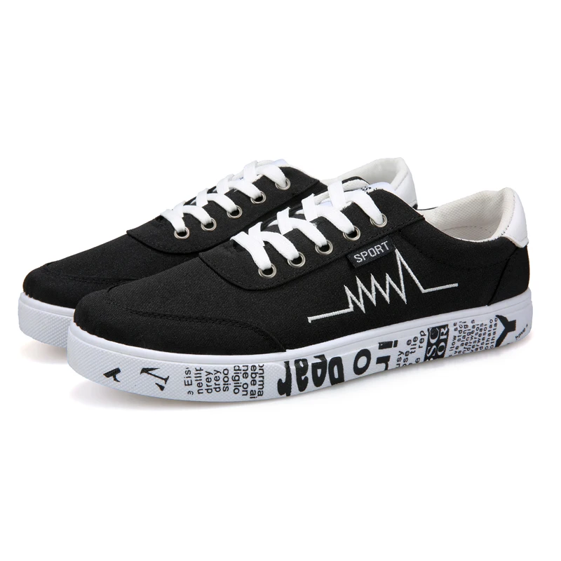 

Walking Spring Autumn New Men's Flat Shoes Fashion Men's Comfortable Breathable Canvas Shoes Men's Lace Casual Sneakers