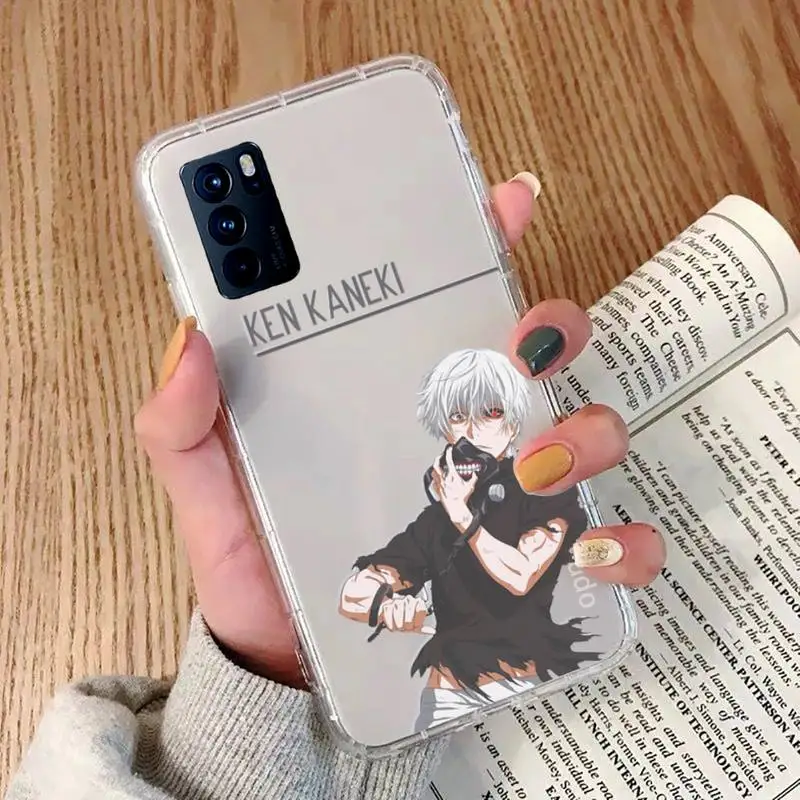 

Tokyo Ghoul Trendy Kaneki Ken Phone Case Transparent For OPPO RENO 2 5 Z PRO GTneo REALME Q2 GT 11 FINDX 2 PRO RealmeV 3 5 K7X