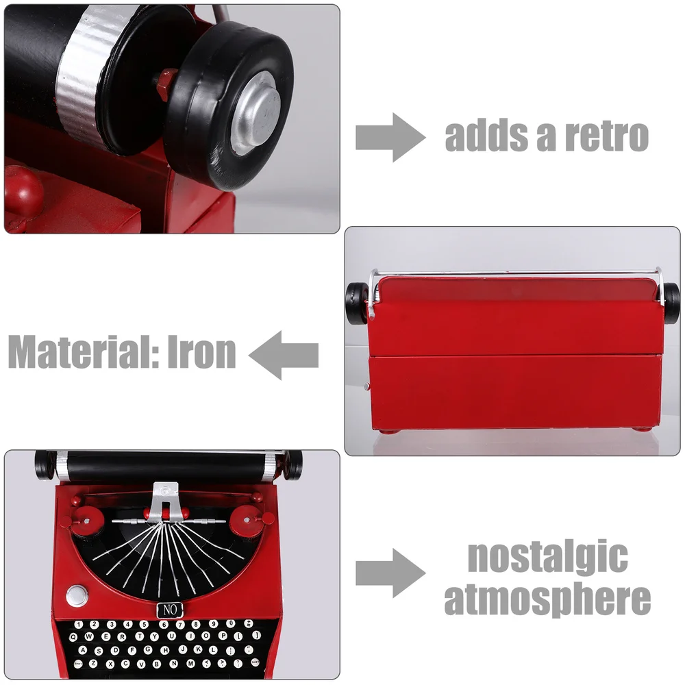 

1Pc Vintage Typewriter Iron Art Typewriter Typewriter Model Home Decor