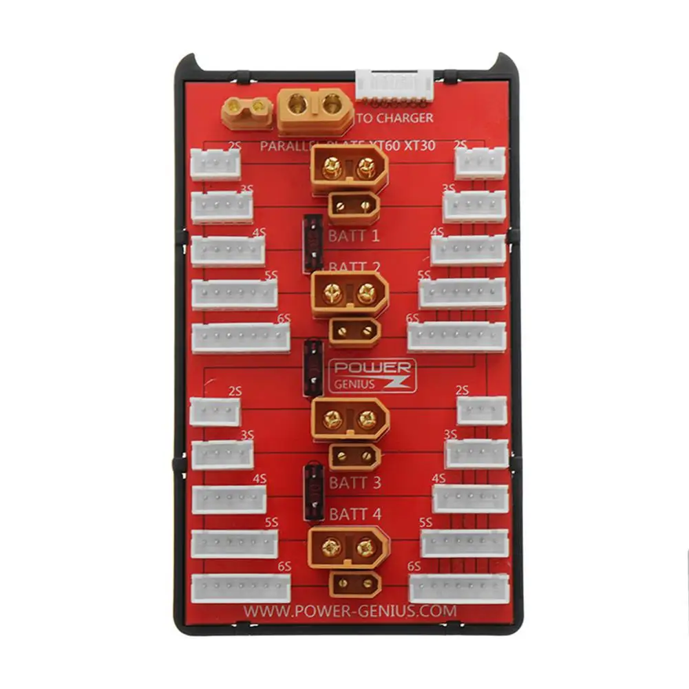 Параллельная зарядная плата rccity 2 в 1 PG XT30 XT60 Plug поддерживает 4 упаковки 8S Lipo