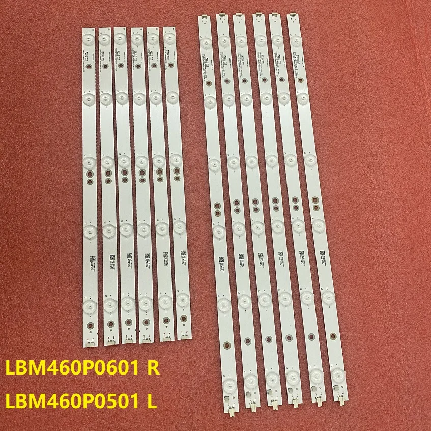 

Партиями по 5 комплектов = 60 шт. светодиодный подсветка для SHARP LC-46LD266K 46PFL3218K LBM460P0601 A1-BU-3 R AU-1 LBM460P0501-AT-1 L TPT460H1-HN04