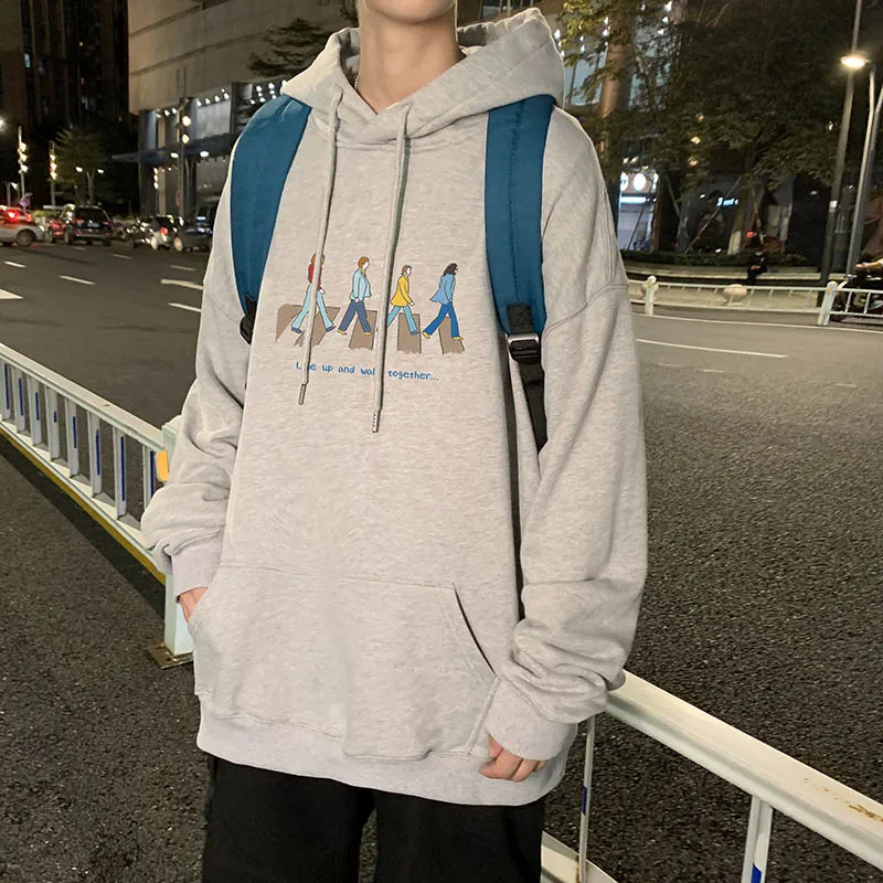 

SingleRoad Mens Hoodies Men 2020 Autumn Printed Oversized Harajuku Hip Hop Japanese Streetwear Sweatshirt White Hoodie Men