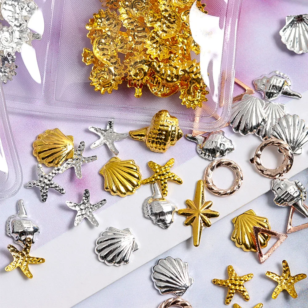 1 упаковка цвета: золотистый серебристый смешанные полой металлической оправе 3D