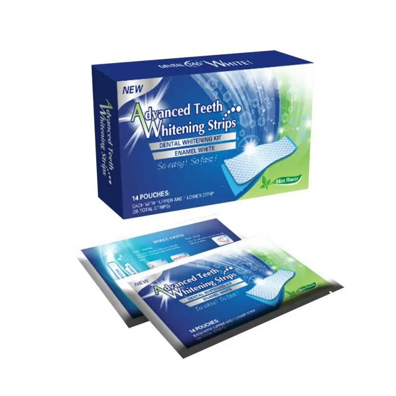 20 пар профессиональных передовых полосок для отбеливания зубов и осветления