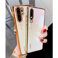 oneplant transparent electroplated phone case for huawei p30 p40 pro all inclusive phone cover for huawei mate 20 mate 30 pro
