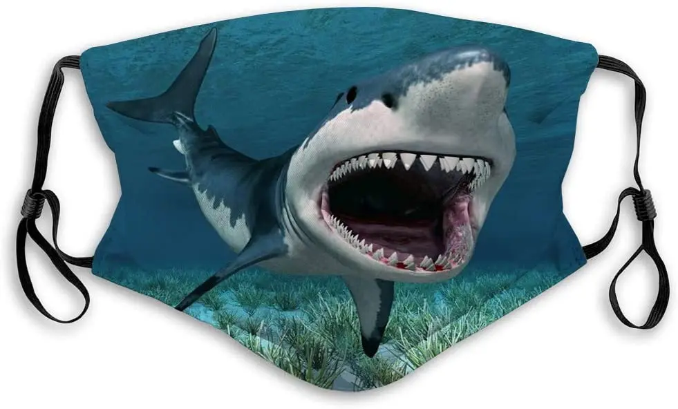 

Comfortable Adjustable The Shark Funny Facial Decorations For Women And Men
