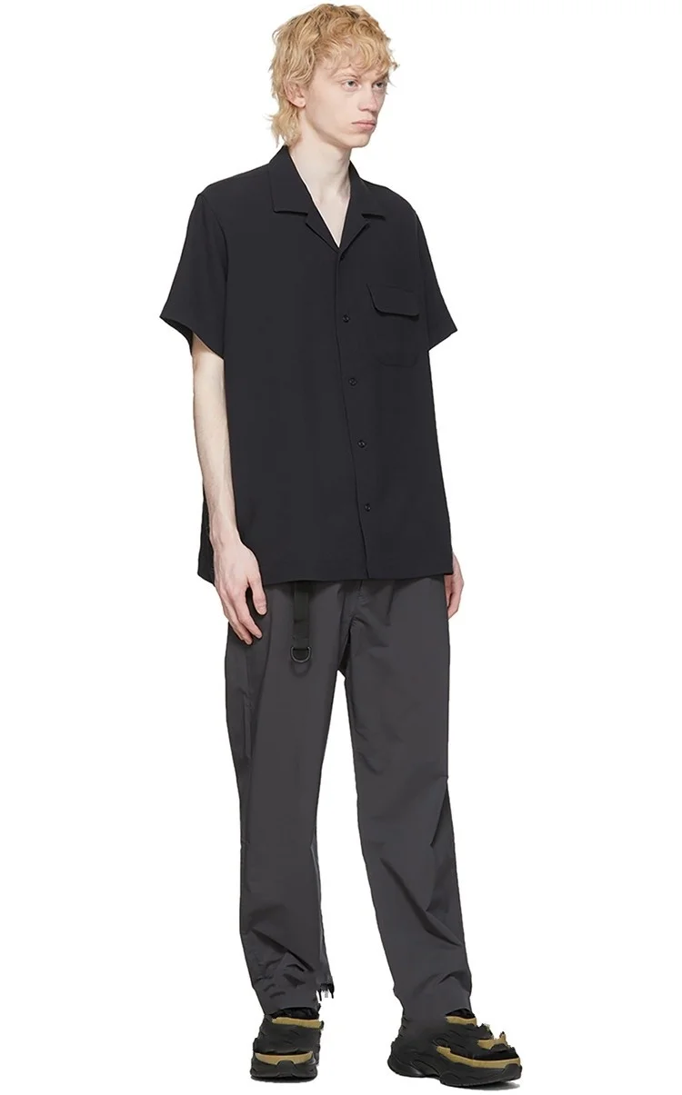 

Men's New clothing fashion Gd Dj Hair Stylist Singer Personality pocket short sleeve shirt plus size costumes