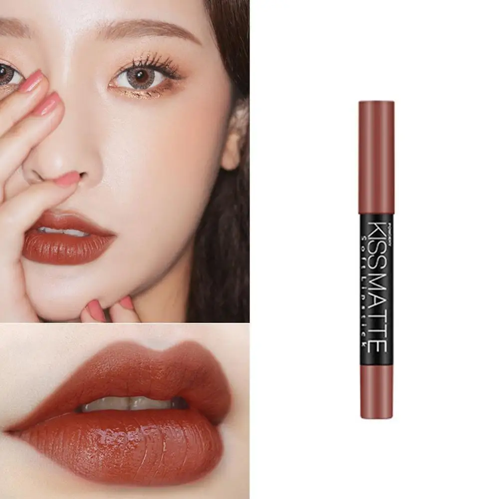 19 цветов сексуальная матовая помада для губ карандаш матовый телесный набор