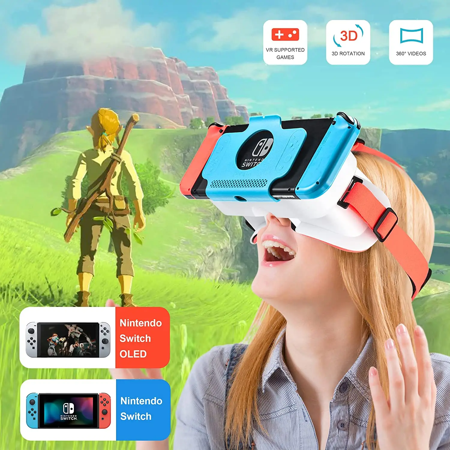 Очки виртуальной реальности для Nintendo Switch OLED/Nintendo 3D VR (Виртуальная реальность) |