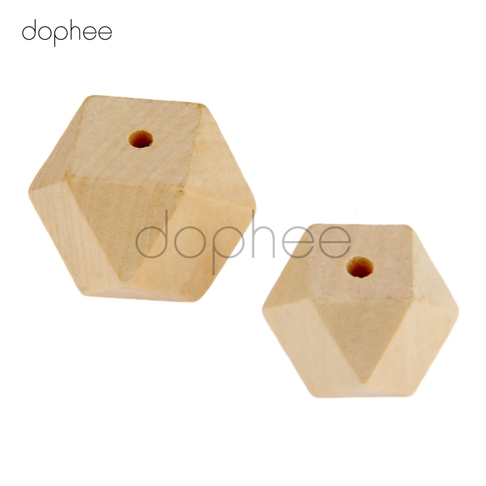 Dophee 5 50 шт. искусственные деревянные геометрические бусины разных размеров
