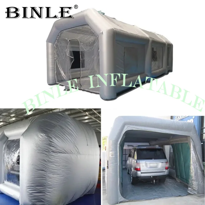 Verkaufen Automobil Riesigen Aufblasbaren Spray Farbe Booth Zelt Aufblasbare Auto Workstation Tan Auto Waschen Garage Zelt Für Aufrechterhaltung