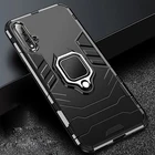 Чехол для Honor 20, защитный чехол для ПК, металлический держатель для пальца, чехол для телефона для Huawei Honor 20 Pro, прочный армированный бампер
